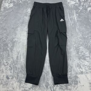 adidas Pants Mens Size M Black Essentials BOS Woven Cargo Joggers Athleisure